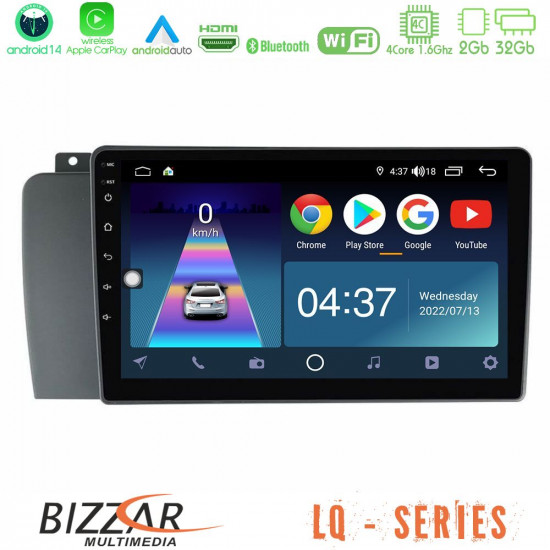 Bizzar LQ Series 4Core Android14 2+32GB Volvo S60 2004-2009 Navigation Multimedia Tablet 9 Με Carplay - Android Auto Bizzar LQ Series 4Core Android14 2+32GB Volvo S60 2004-2009 Navigation Multimedia Tablet 9 Με Carplay - Android Auto