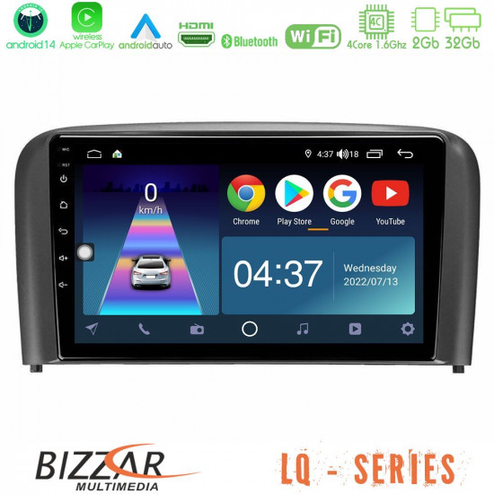 Bizzar LQ Series 4Core Android14 2+32GB Volvo S80 1998-2006 Navigation Multimedia Tablet 9 Με Carplay - Android Auto Bizzar LQ Series 4Core Android14 2+32GB Volvo S80 1998-2006 Navigation Multimedia Tablet 9 Με Carplay - Android Auto
