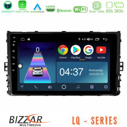 Bizzar LQ Series 4Core Android14 2+32GB VW MQB 2017-gt; Navigation Multimedia Tablet 9 Με Carplay - Android Auto