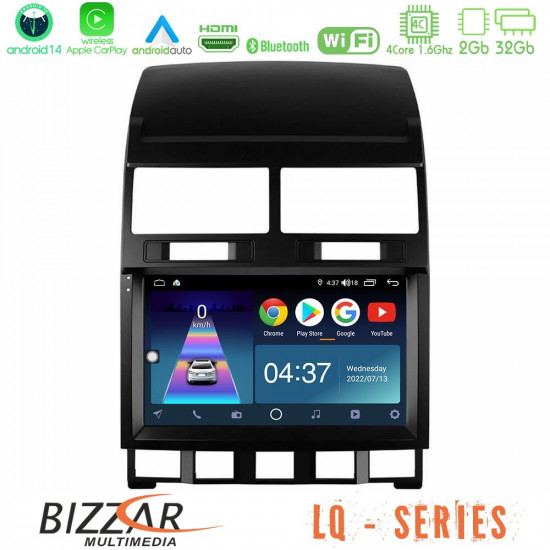 Bizzar LQ Series 4Core Android14 2+32GB VW Touareg 2002 – 2010 Navigation Multimedia Tablet 9 Με Carplay - Android Auto Bizzar LQ Series 4Core Android14 2+32GB VW Touareg 2002 – 2010 Navigation Multimedia Tablet 9 Με Carplay - Android Auto