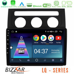 Bizzar LQ Series 4Core Android14 2+32GB    VW Touran 2003-2011 Navigation Multimedia Tablet 10  Με Carplay - Android Auto