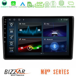 Bizzar M8² Series 8Core Android14 4+32GB  Audi A4 B7 Navigation Multimedia Tablet 9 Με Carplay - Android Auto
