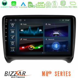 Bizzar M8² Series 8Core Android14 4+32GB  Audi TT B7 Navigation Multimedia Tablet 9 Με Carplay - Android Auto