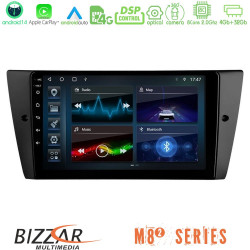Bizzar M8² Series 8Core Android14 4+32GB  BMW 3 Series  2006-2011 Navigation Multimedia Tablet 9 Με Carplay - Android Auto