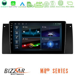 Bizzar M8² Series 8Core Android14 4+32GB  BMW 5 Series  (E39) / X5 (E53) Navigation Multimedia Tablet 9 Με Carplay - Android Auto