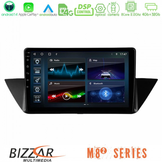 Bizzar M8² Series 8Core Android14 4+32GB BMW Χ1 E84 Navigation Multimedia Tablet 10 Με Carplay - Android Auto Bizzar M8² Series 8Core Android14 4+32GB BMW Χ1 E84 Navigation Multimedia Tablet 10 Με Carplay - Android Auto