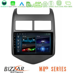 Bizzar M8² Series 8Core Android14 4+32GB Chevrolet Aveo 2011-2017 Navigation Multimedia Tablet 9 Με Carplay - Android Auto Bizzar M8² Series 8Core Android14 4+32GB Chevrolet Aveo 2011-2017 Navigation Multimedia Tablet 9 Με Carplay - Android Auto