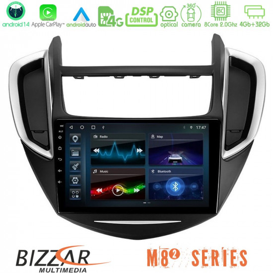 Bizzar M8² Series 8Core Android14 4+32GB Chevrolet Trax 2013-2020 Navigation Multimedia Tablet 9 Με Carplay - Android Auto Bizzar M8² Series 8Core Android14 4+32GB Chevrolet Trax 2013-2020 Navigation Multimedia Tablet 9 Με Carplay - Android Auto
