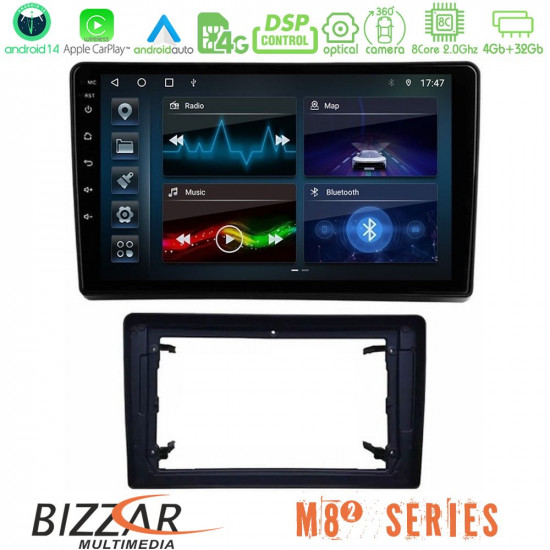 Bizzar M8² Series 8Core Android14 4+32GB Chrysler / Dodge / Jeep Navigation Multimedia Tablet 10 Με Carplay - Android Auto Bizzar M8² Series 8Core Android14 4+32GB Chrysler / Dodge / Jeep Navigation Multimedia Tablet 10 Με Carplay - Android Auto