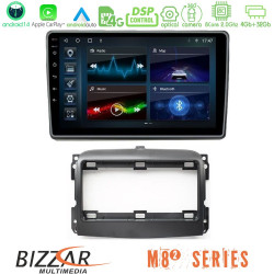 Bizzar M8² Series 8Core Android14 4+32GB  Fiat 500L Navigation Multimedia Tablet 10 Με Carplay - Android Auto