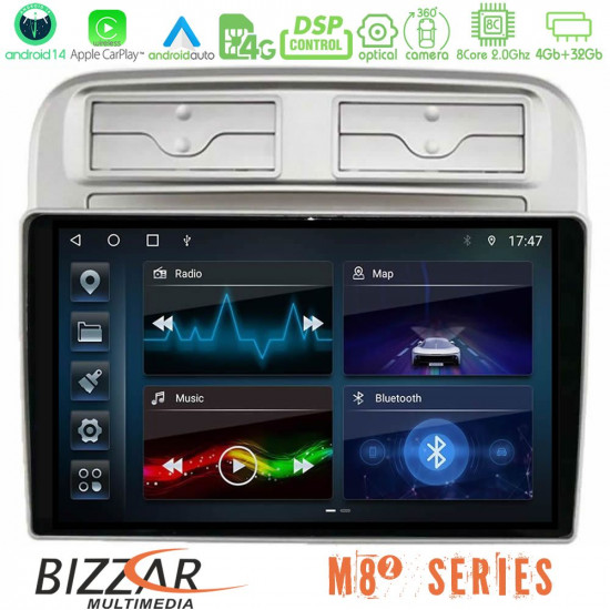 Bizzar M8² Series 8Core Android14 4+32GB Fiat Grande Punto 2006-2011 Navigation Multimedia Tablet 9 Με Carplay - Android Auto Bizzar M8² Series 8Core Android14 4+32GB Fiat Grande Punto 2006-2011 Navigation Multimedia Tablet 9 Με Carplay - Android Auto