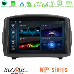 Bizzar M8² Series 8Core Android14 4+32GB  Ford Fiesta 2008-2012 Navigation Multimedia Tablet 9 (Oem Style) Με Carplay - Android Auto
