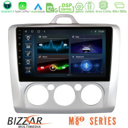 Bizzar M8² Series 8Core Android14 4+32GB  Ford Focus Manual AC Navigation Multimedia Tablet 9 Με Carplay - Android Auto