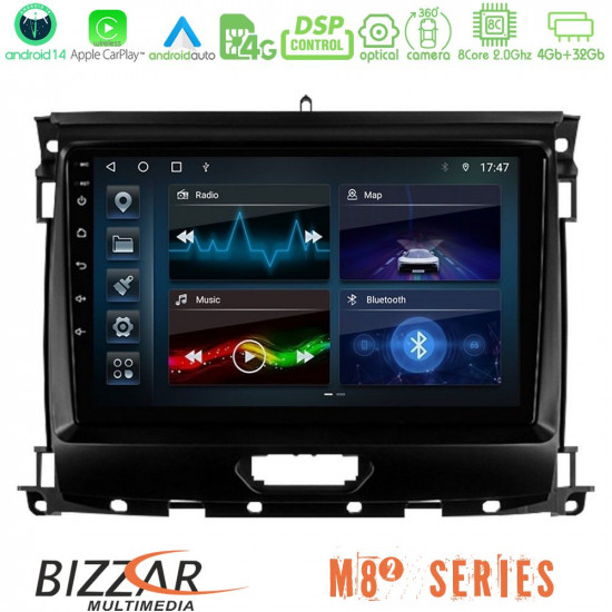 Bizzar M8² Series 8Core Android14 4+32GB Ford Ranger 2017-2022 Navigation Multimedia Tablet 9 Με Carplay - Android Auto Bizzar M8² Series 8Core Android14 4+32GB Ford Ranger 2017-2022 Navigation Multimedia Tablet 9 Με Carplay - Android Auto