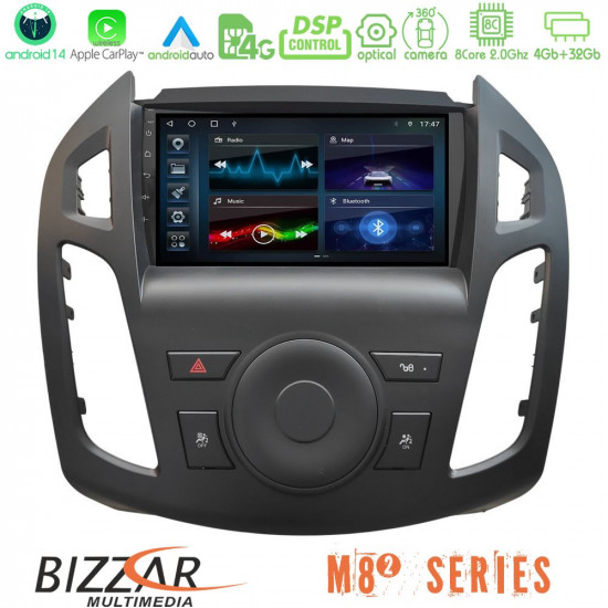 Bizzar M8² Series 8Core Android14 4+32GB Ford Transit Connect 2013-2018 Navigation Multimedia Tablet 9  Με Carplay - Android Auto