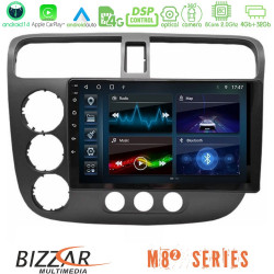 Bizzar M8² Series 8Core Android14 4+32GB Honda Civic 2001-2005 Navigation Multimedia Tablet 9 Με Carplay - Android Auto Bizzar M8² Series 8Core Android14 4+32GB Honda Civic 2001-2005 Navigation Multimedia Tablet 9 Με Carplay - Android Auto