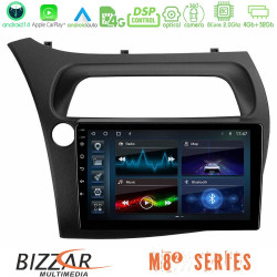 Bizzar M8² Series 8Core Android14 4+32GB Honda Civic Hatchback 2006-2011 Navigation Multimedia Tablet 9 Με Carplay - Android Auto