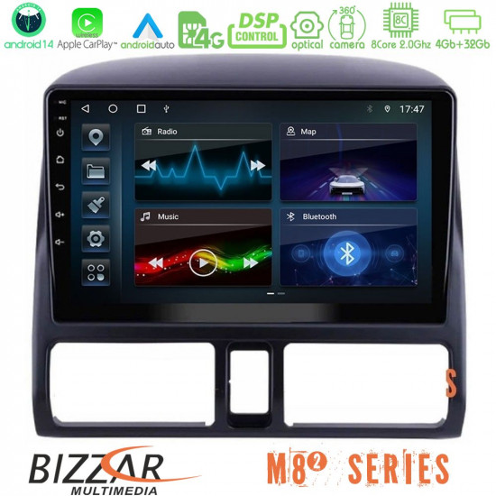 Bizzar M8² Series 8Core Android14 4+32GB Honda CRV 2002-2006 Navigation Multimedia Tablet 9 Με Carplay - Android Auto Bizzar M8² Series 8Core Android14 4+32GB Honda CRV 2002-2006 Navigation Multimedia Tablet 9 Με Carplay - Android Auto