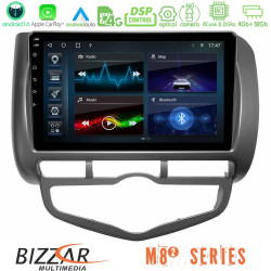 Bizzar M8² Series 8Core Android14 4+32GB Honda Jazz 2002-2008 (Auto A/C) Navigation Multimedia Tablet 9 Με Carplay - Android Auto Bizzar M8² Series 8Core Android14 4+32GB Honda Jazz 2002-2008 (Auto A/C) Navigation Multimedia Tablet 9 Με Carplay - Android Auto