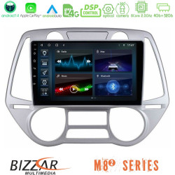 Bizzar M8² Series 8Core Android14 4+32GB  Hyundai i20 2009-2012 Auto A/C Navigation Multimedia Tablet 9 Με Carplay - Android Auto