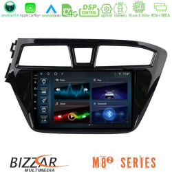 Bizzar M8² Series 8Core Android14 4+32GB Hyundai i20 2014-2018 Navigation Multimedia Tablet 9 Με Carplay - Android Auto Bizzar M8² Series 8Core Android14 4+32GB Hyundai i20 2014-2018 Navigation Multimedia Tablet 9 Με Carplay - Android Auto