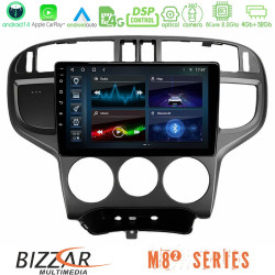 Bizzar M8² Series 8Core Android14 4+32GB  Hyundai Matrix 2001-2010 Navigation Multimedia Tablet 9 Με Carplay - Android Auto