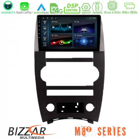 Bizzar M8² Series 8Core Android14 4+32GB Jeep Commander 2007-2008 Navigation Multimedia Tablet 9 Με Carplay - Android Auto Bizzar M8² Series 8Core Android14 4+32GB Jeep Commander 2007-2008 Navigation Multimedia Tablet 9 Με Carplay - Android Auto