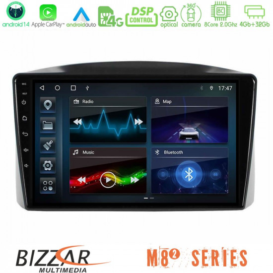 Bizzar M8² Series 8Core Android14 4+32GB Jeep Grand Cherokee 2005-2007 Navigation Multimedia Tablet 10? Με Carplay - Android Auto Bizzar M8² Series 8Core Android14 4+32GB Jeep Grand Cherokee 2005-2007 Navigation Multimedia Tablet 10? Με Carplay - Android Auto
