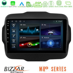 Bizzar M8² Series 8Core Android14 4+32GB Jeep Renegade 2015-2019 Navigation Multimedia Tablet 9 Με Carplay - Android Auto Bizzar M8² Series 8Core Android14 4+32GB Jeep Renegade 2015-2019 Navigation Multimedia Tablet 9 Με Carplay - Android Auto