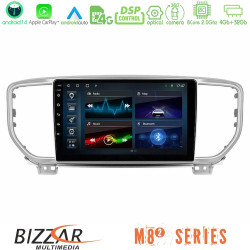 Bizzar M8² Series 8Core Android14 4+32GB  Kia Sportage 2018-2021 Navigation Multimedia Tablet 9 Με Carplay - Android Auto
