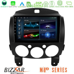 Bizzar M8² Series 8Core Android14 4+32GB Mazda 2 2008-2014 Navigation Multimedia Tablet 9 Με Carplay - Android Auto Bizzar M8² Series 8Core Android14 4+32GB Mazda 2 2008-2014 Navigation Multimedia Tablet 9 Με Carplay - Android Auto