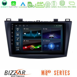Bizzar M8² Series 8Core Android14 4+32GB Mazda 3 2009-2014 Navigation Multimedia Tablet 9 Με Carplay - Android Auto Bizzar M8² Series 8Core Android14 4+32GB Mazda 3 2009-2014 Navigation Multimedia Tablet 9 Με Carplay - Android Auto