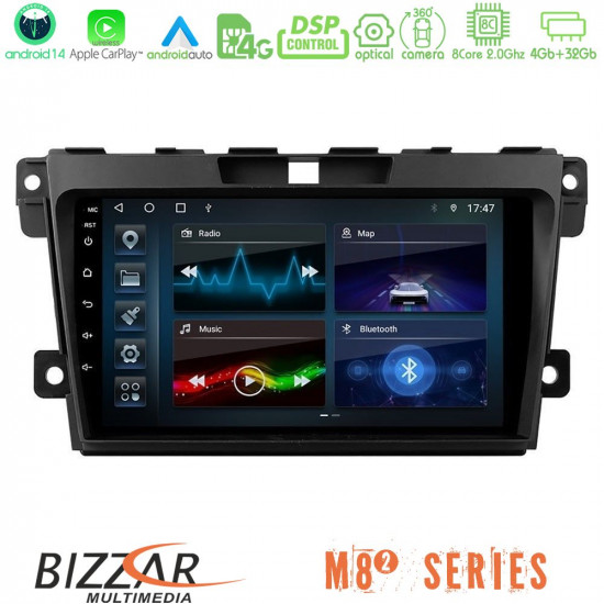 Bizzar M8² Series 8Core Android14 4+32GB Mazda CX-7 2007-2011 Navigation Multimedia Tablet 9 Με Carplay - Android Auto Bizzar M8² Series 8Core Android14 4+32GB Mazda CX-7 2007-2011 Navigation Multimedia Tablet 9 Με Carplay - Android Auto