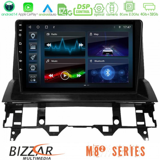 Bizzar M8² Series 8Core Android14 4+32GB Mazda6 2002-2006 Navigation Multimedia Tablet 10 Με Carplay - Android Auto Bizzar M8² Series 8Core Android14 4+32GB Mazda6 2002-2006 Navigation Multimedia Tablet 10 Με Carplay - Android Auto