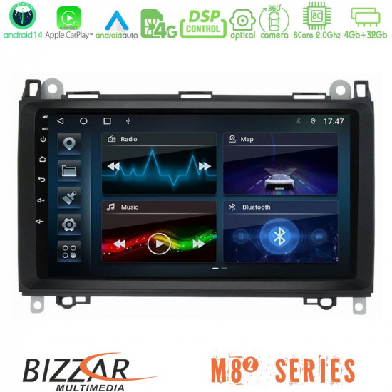 Bizzar M8² Series 8Core Android14 4+32GB Mercedes A/B/Vito/Sprinter Class Navigation Multimedia Tablet 9 Με Carplay - Android Auto Bizzar M8² Series 8Core Android14 4+32GB Mercedes A/B/Vito/Sprinter Class Navigation Multimedia Tablet 9 Με Carplay - Android Auto