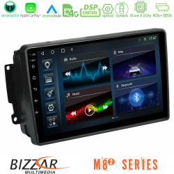 Bizzar M8² Series 8Core Android14 4+32GB  Mercedes C/CLK/G Class (W203/W209) Navigation Multimedia Tablet 9 Με Carplay - Android Auto