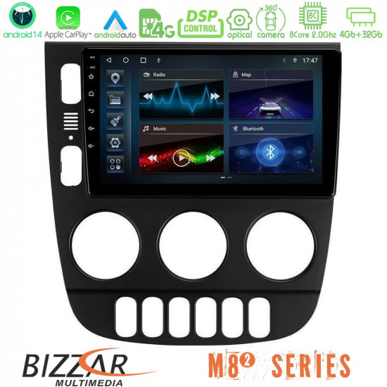 Bizzar M8² Series 8Core Android14 4+32GB Mercedes ML Class 1998-2005 Navigation Multimedia Tablet 9 Με Carplay - Android Auto Bizzar M8² Series 8Core Android14 4+32GB Mercedes ML Class 1998-2005 Navigation Multimedia Tablet 9 Με Carplay - Android Auto