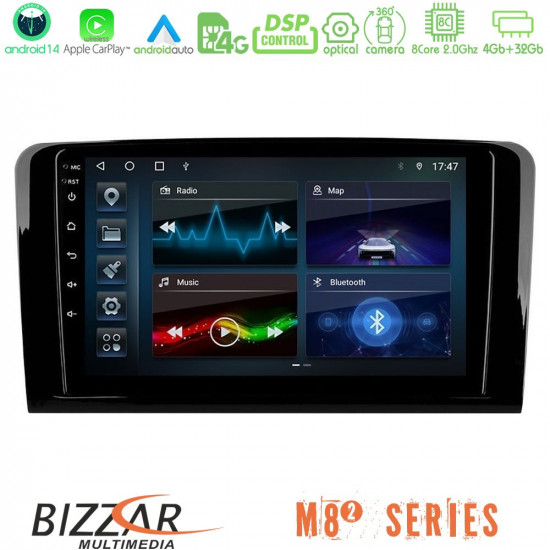 Bizzar M8² Series 8Core Android14 4+32GB Mercedes ML/GL Class Navigation Multimedia Tablet 9 Με Carplay - Android Auto Bizzar M8² Series 8Core Android14 4+32GB Mercedes ML/GL Class Navigation Multimedia Tablet 9 Με Carplay - Android Auto