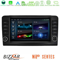 Bizzar M8² Series 8Core Android14 4+32GB  Mercedes ML/GL Class W164 2006-2011 Navigation Multimedia Tablet 9  Με Carplay - Android Auto (OEM Look)