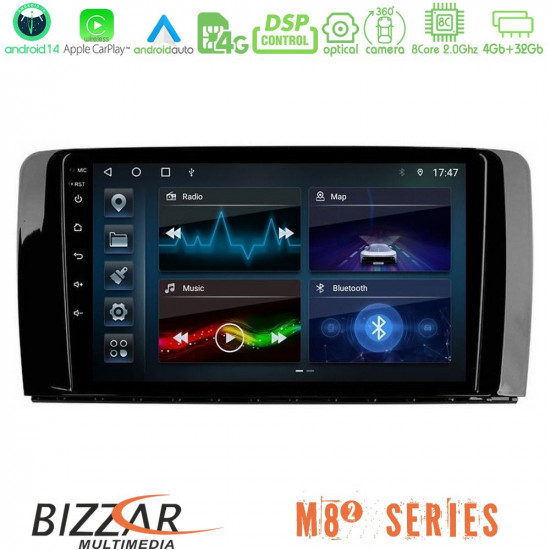 Bizzar M8² Series 8Core Android14 4+32GB Mercedes R Class Navigation Multimedia Tablet 9 Με Carplay - Android Auto Bizzar M8² Series 8Core Android14 4+32GB Mercedes R Class Navigation Multimedia Tablet 9 Με Carplay - Android Auto