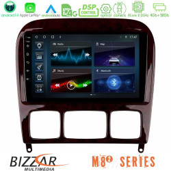 Bizzar M8² Series 8Core Android14 4+32GB  Mercedes S Class 1999-2004 (W220) Navigation Multimedia Tablet 9 Με Carplay - Android Auto
