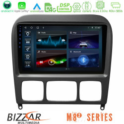 Bizzar M8² Series 8Core Android14 4+32GB Mercedes S Class 1999-2004 (W220) Navigation Multimedia Tablet 9 Με Carplay - Android Auto Bizzar M8² Series 8Core Android14 4+32GB Mercedes S Class 1999-2004 (W220) Navigation Multimedia Tablet 9 Με Carplay - Android Auto