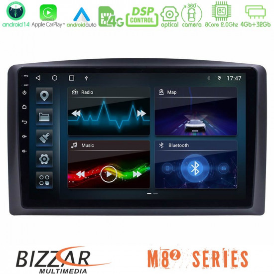 Bizzar M8² Series 8Core Android14 4+32GB Mercedes Vito 2015-2021 Navigation Multimedia Tablet 10 Με Carplay - Android Auto Bizzar M8² Series 8Core Android14 4+32GB Mercedes Vito 2015-2021 Navigation Multimedia Tablet 10 Με Carplay - Android Auto