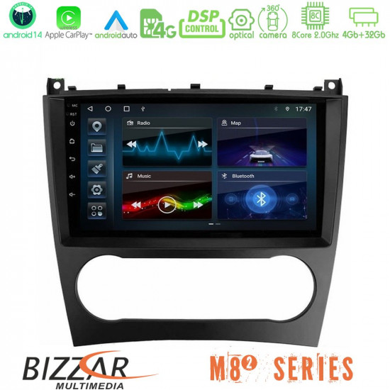Bizzar M8² Series 8Core Android14 4+32GB Mercedes W203 Facelift Navigation Multimedia Tablet 9 Με Carplay - Android Auto Bizzar M8² Series 8Core Android14 4+32GB Mercedes W203 Facelift Navigation Multimedia Tablet 9 Με Carplay - Android Auto
