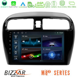 Bizzar M8² Series 8Core Android14 4+32GB  Mitsubishi Space Star 2013-2016 Navigation Multimedia Tablet 9 Με Carplay - Android Auto