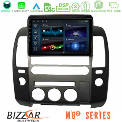 Bizzar M8² Series 8Core Android14 4+32GB   Nissan Navara D40 2006-2012 (με εργ.οθόνη) Navigation Multimedia Tablet 9 Με Carplay - Android Auto