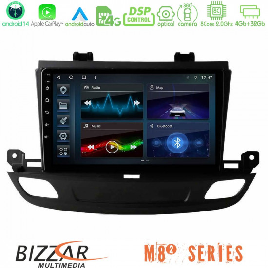 Bizzar M8² Series 8Core Android14 4+32GB Opel Insignia 2 2017-2020 Navigation Multimedia Tablet 9 Με Carplay - Android Auto Bizzar M8² Series 8Core Android14 4+32GB Opel Insignia 2 2017-2020 Navigation Multimedia Tablet 9 Με Carplay - Android Auto