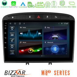 Bizzar M8² Series 8Core Android14 4+32GB  Peugeot 308/RCZ Navigation Multimedia Tablet 9 Με Carplay - Android Auto
