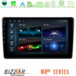 Bizzar M8² Series 8Core Android14 4+32GB  Peugeot Partner / Citroen Berlingo 2008-2018 Navigation Multimedia Tablet 9 Με Carplay - Android Auto