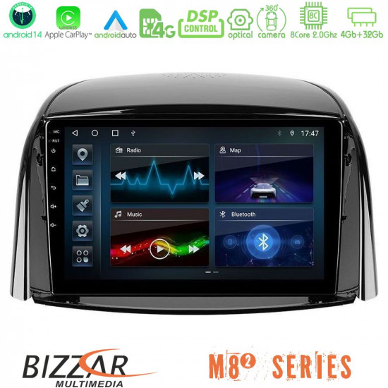 Bizzar M8² Series 8Core Android14 4+32GB Renault Koleos 2007-2015 Navigation Multimedia Tablet 9 Με Carplay - Android Auto Bizzar M8² Series 8Core Android14 4+32GB Renault Koleos 2007-2015 Navigation Multimedia Tablet 9 Με Carplay - Android Auto